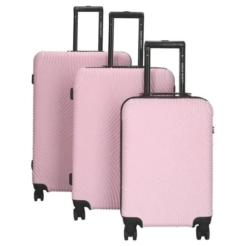 Enrico Benetti Kofferset 3 Delig / Trolleyset / Reiskofferset 52 cm - 65 cm - 75 cm Louisville Rose