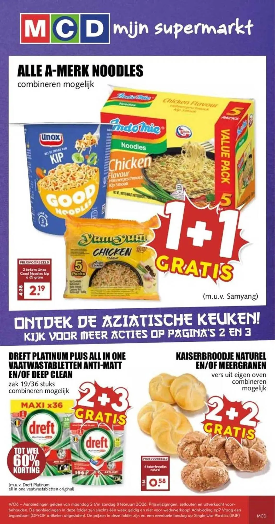MCD Supermarkt folder van 2 februari tot 8 februari 2026 - Folder pagina 1