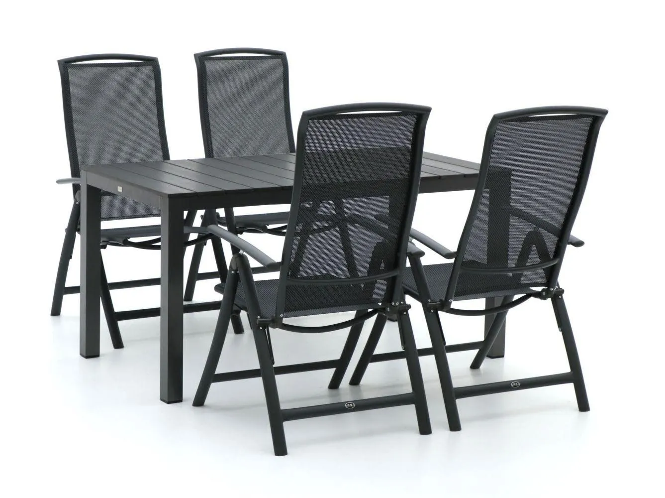 R&S Design Capri/Fidenza 150cm dining tuinset 5-delig verstelbaar