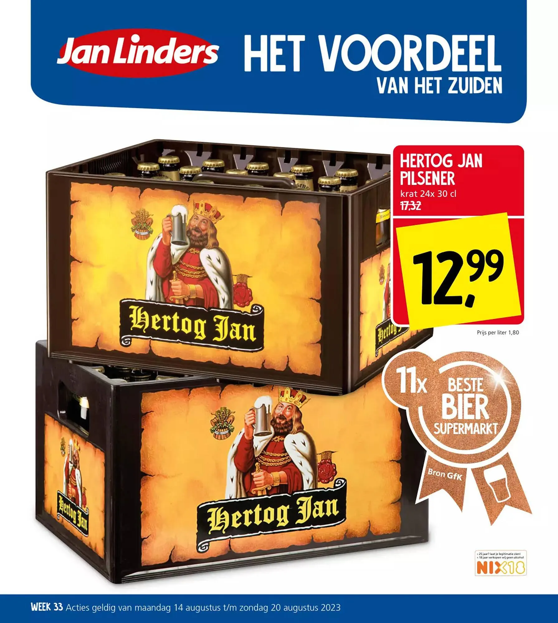 Jan Linders folder van 14 augustus tot 20 augustus 2023 - Folder pagina 1