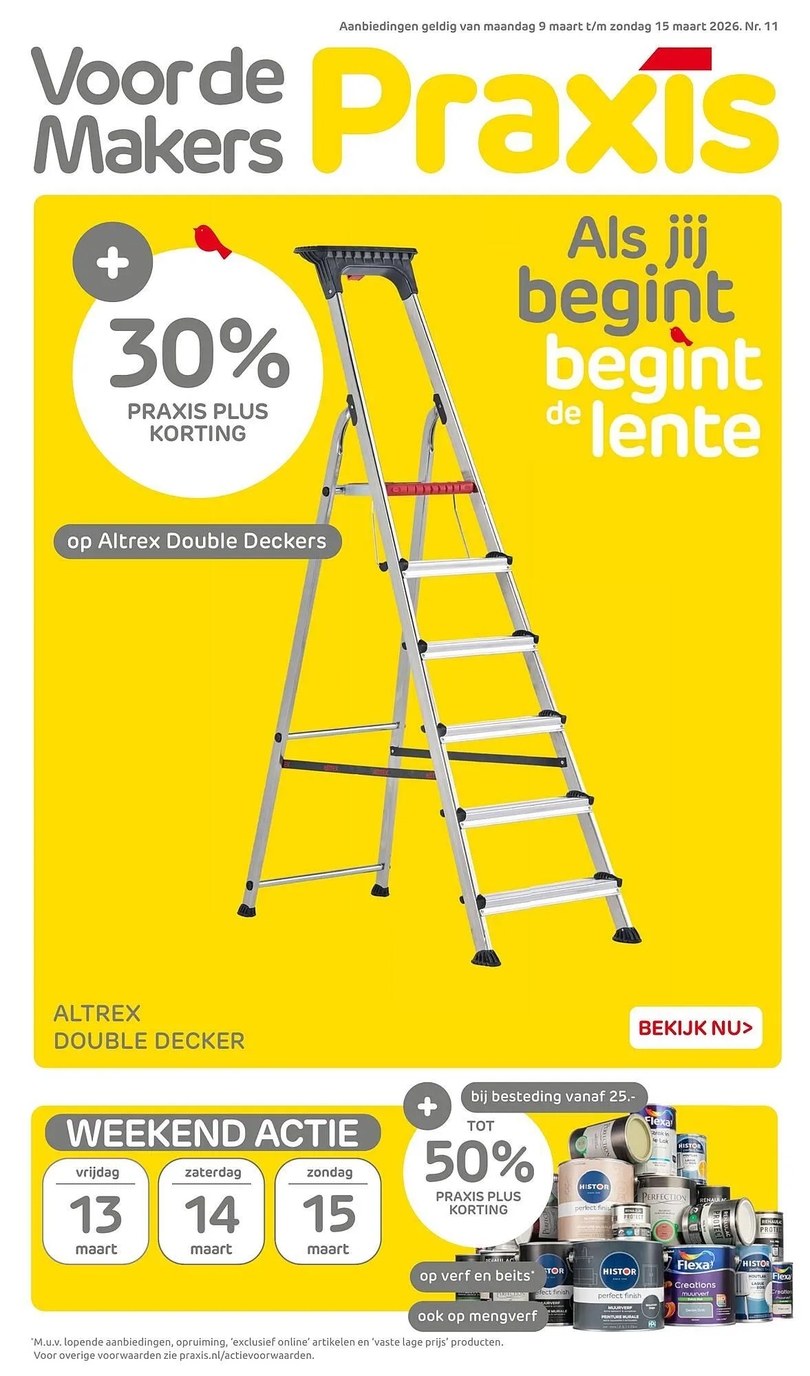 Praxis folder van 9 maart tot 15 maart 2026 - Folder pagina 1