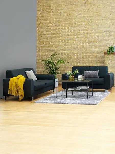 Bank DAMHALE 2 stuks zwart