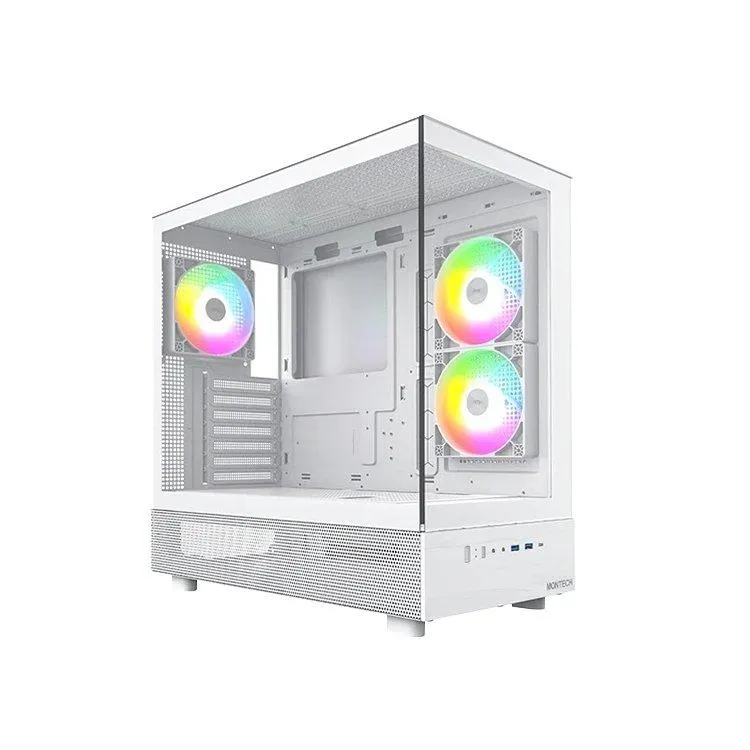 Montech XR Midi-Tower, Tempered Glass, Wit