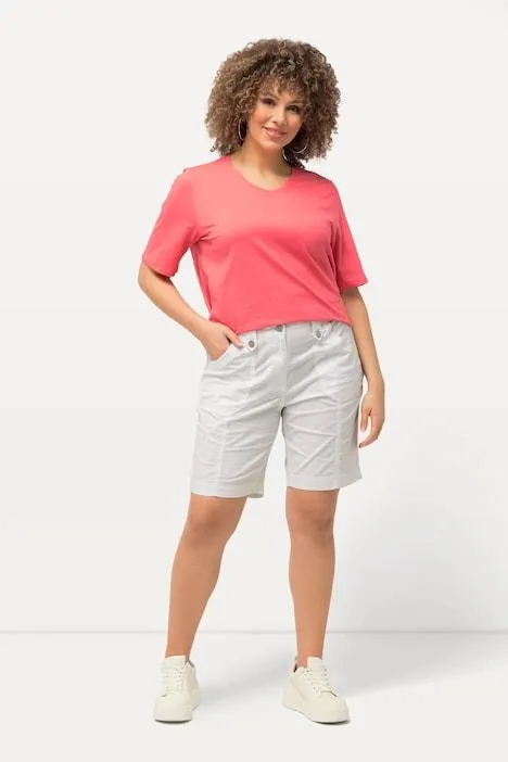 Cargo-bermuda, comfortabele tailleband, 4-pocket model