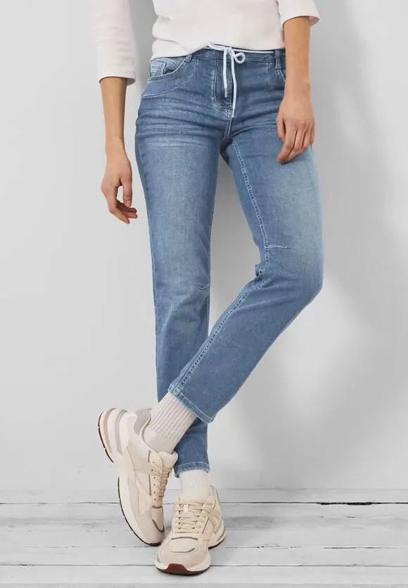 Loose fit jeans in joggingstijl