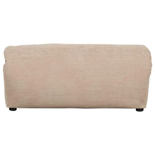 WOOOD hocker Baggy - Geweven Chenille - Zand - 46x91x50