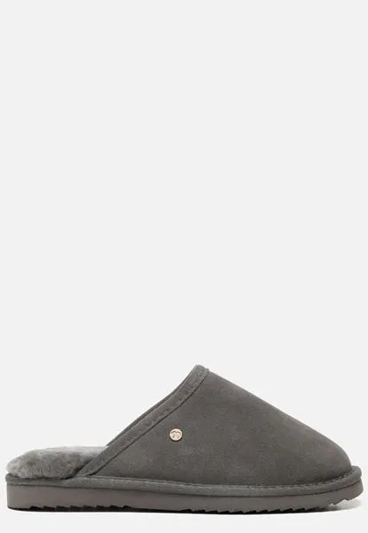 Warmbat Classic pantoffels grijs Suede 370424