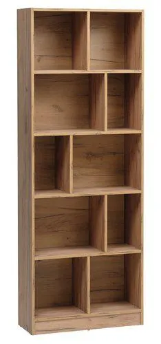 Asymmetric shelving unit MOSBJERG oak