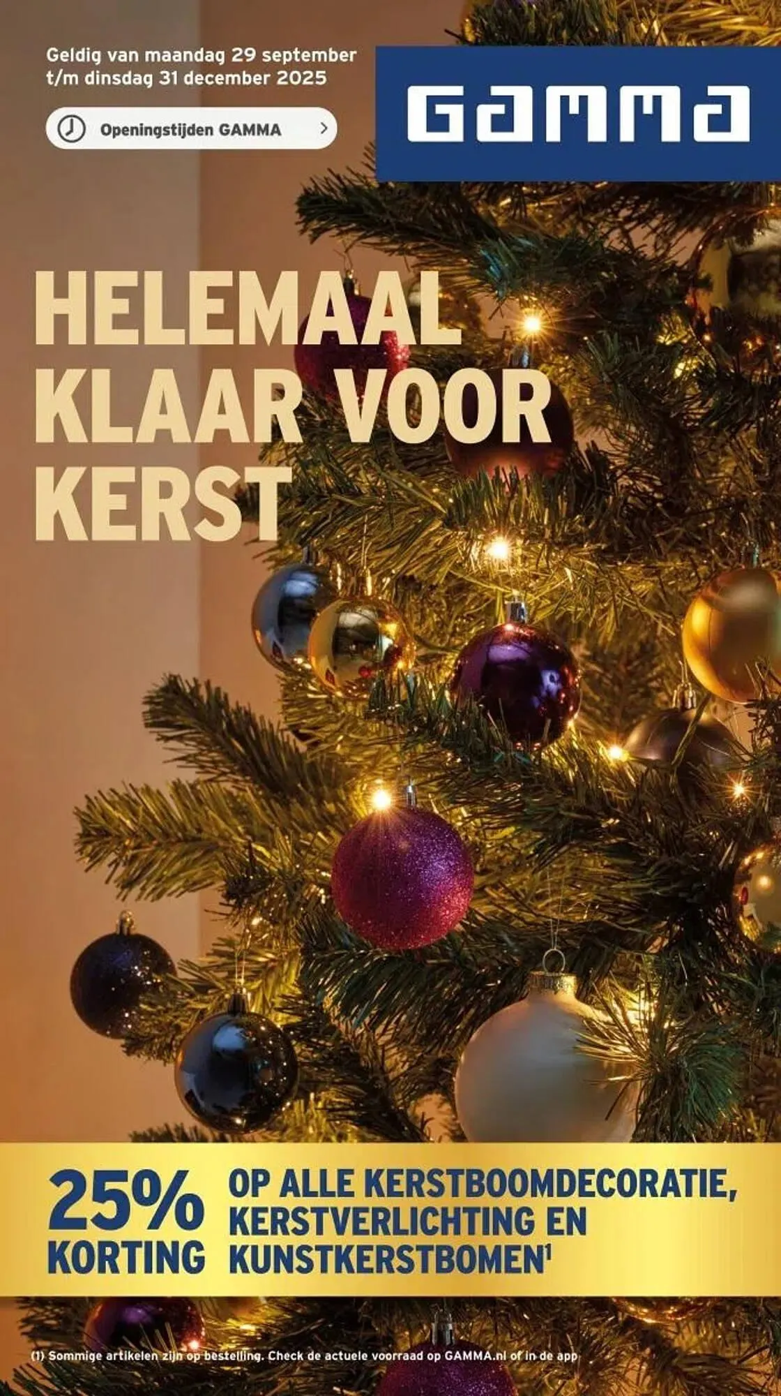 GAMMA folder van 29 september tot 31 december 2025 - Folder pagina 1