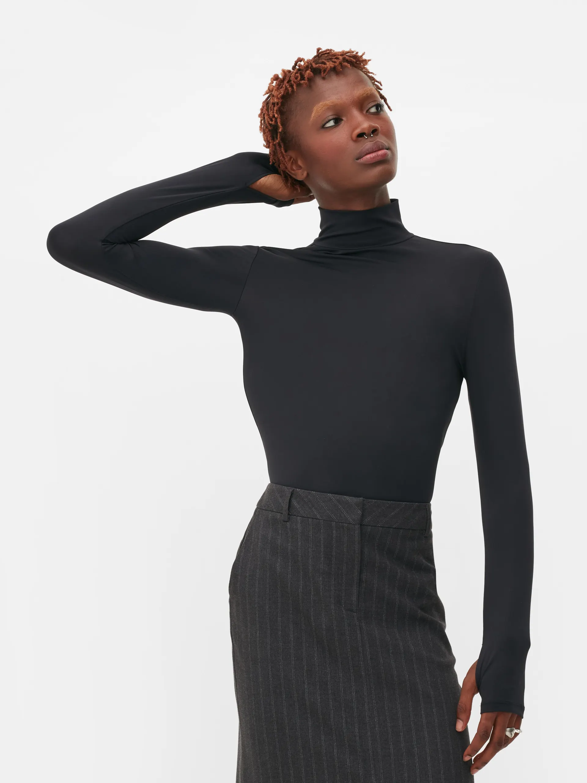 Maglia a collo alto a maniche lunghe Rita Ora