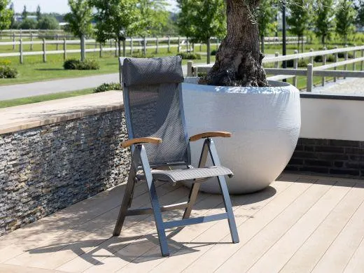 Bellagio Lugo/Linosa 160x160cm dining tuinset 9-delig verstelbaar