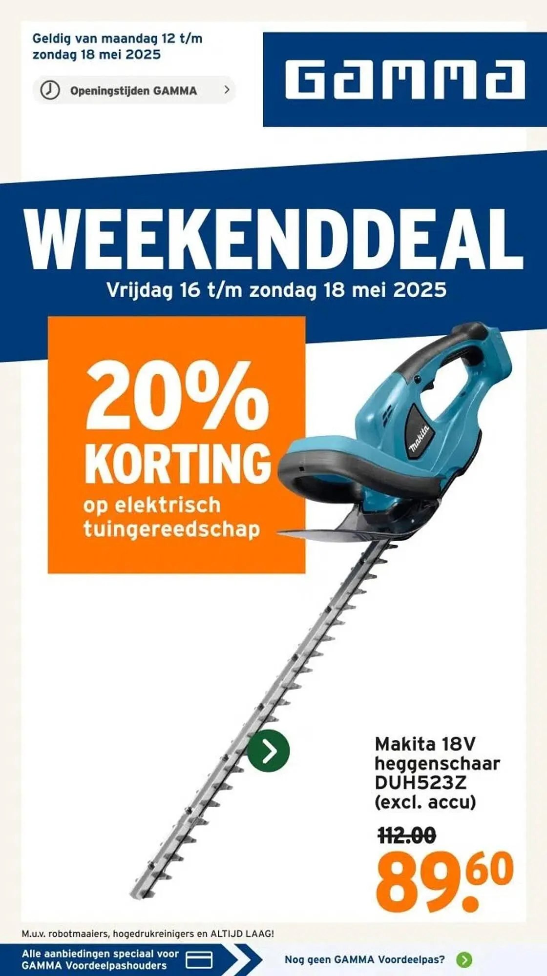 GAMMA folder van 16 mei tot 18 mei 2025 - Folder pagina 1