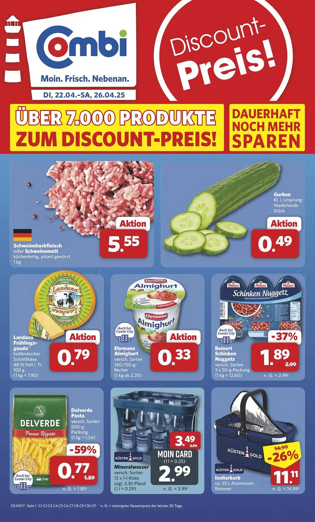 Combi Markt DE folder van 22 april tot 26 april 2025 - Folder pagina 1