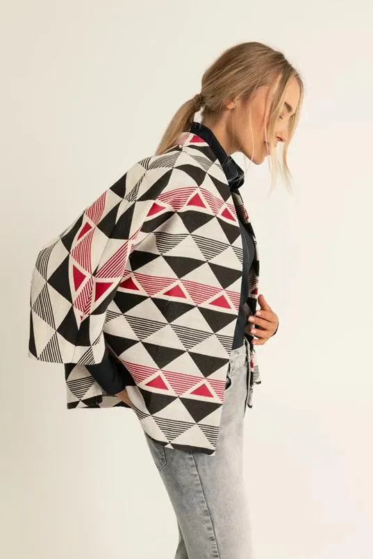 Jacquard kimono jasje