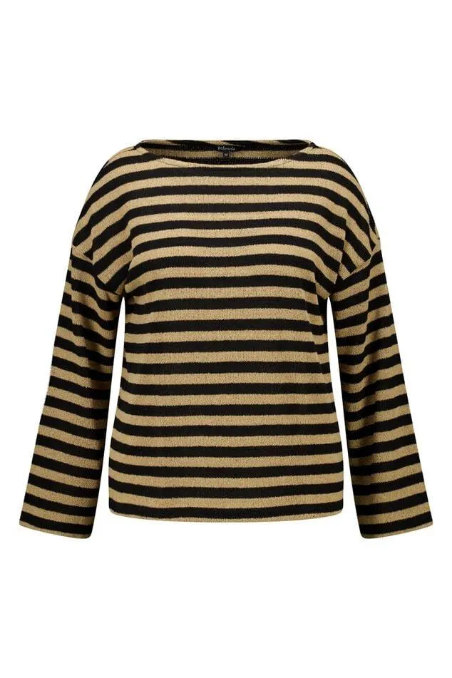 Top met lange uitlopende mouwen