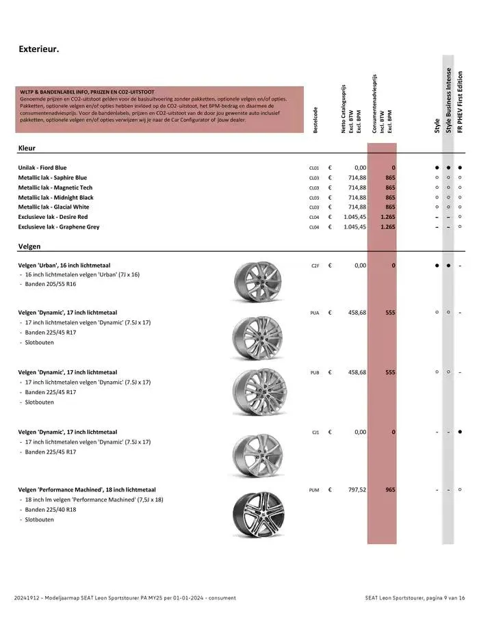 SEAT Leon Sportstourer van 4 januari tot 4 januari 2026 - Folder pagina 9