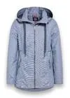 Korte parka met jeansprint
