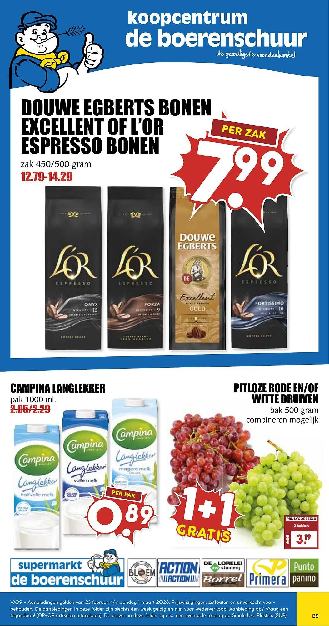 De Boerenschuur folder van 23 februari tot 1 maart 2026 - Folder pagina 1