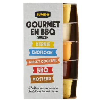 Jumbo Gourmet en BBQ Sauzen 5 x 80ml