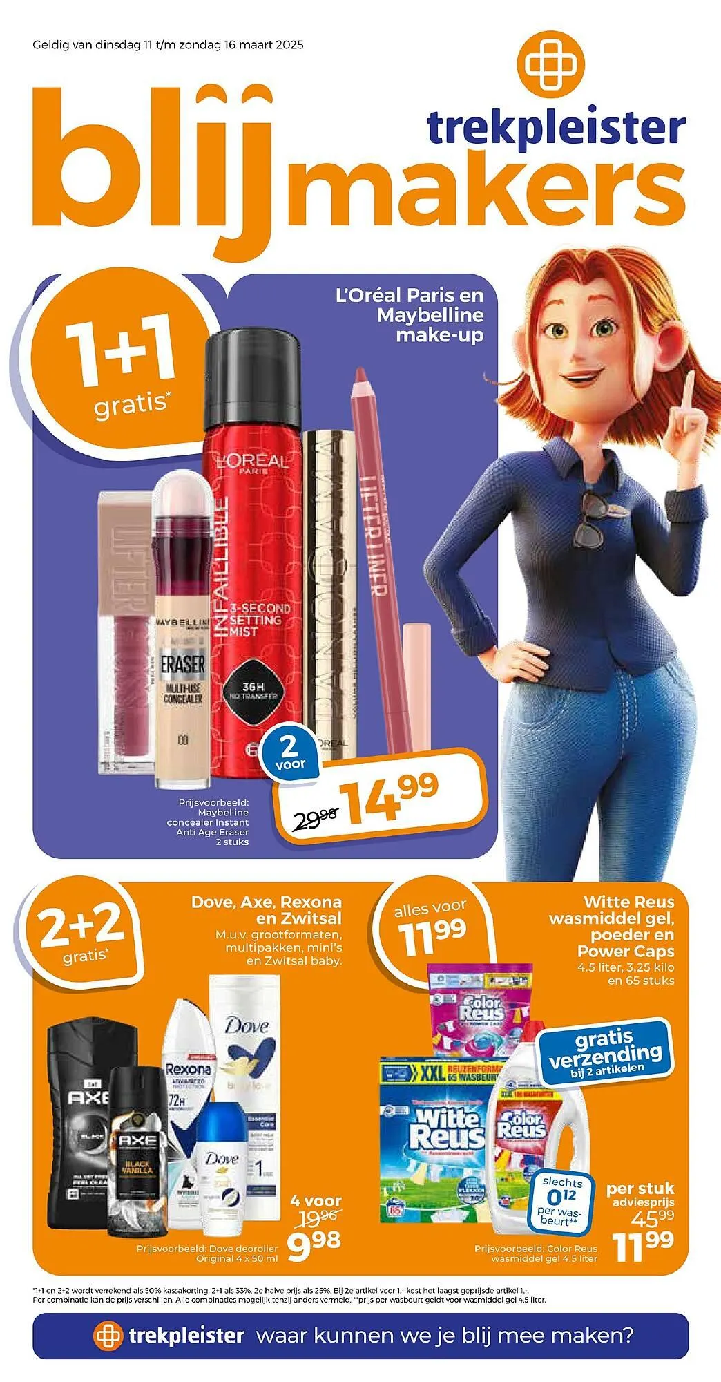 Trekpleister folder van 11 maart tot 16 maart 2025 - Folder pagina 1