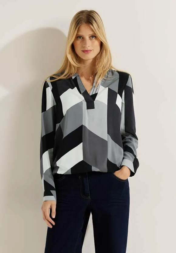 Blouse met lange mouwen en print