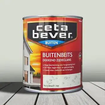 CetaBever Buitenbeits Dekkend Ivoorwit 743