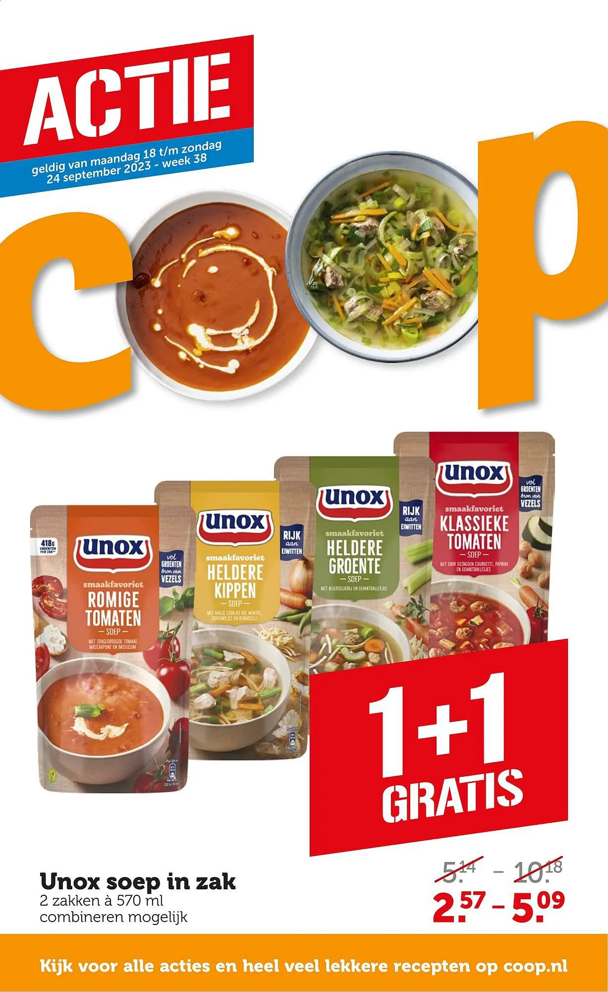 Coop folder week 38 van 18 september tot 24 september 2023 - Folder pagina 1