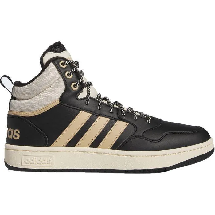 Adidas Hoops 3.0 Mid IG7927 schoenen heren core black magic beige wonder white