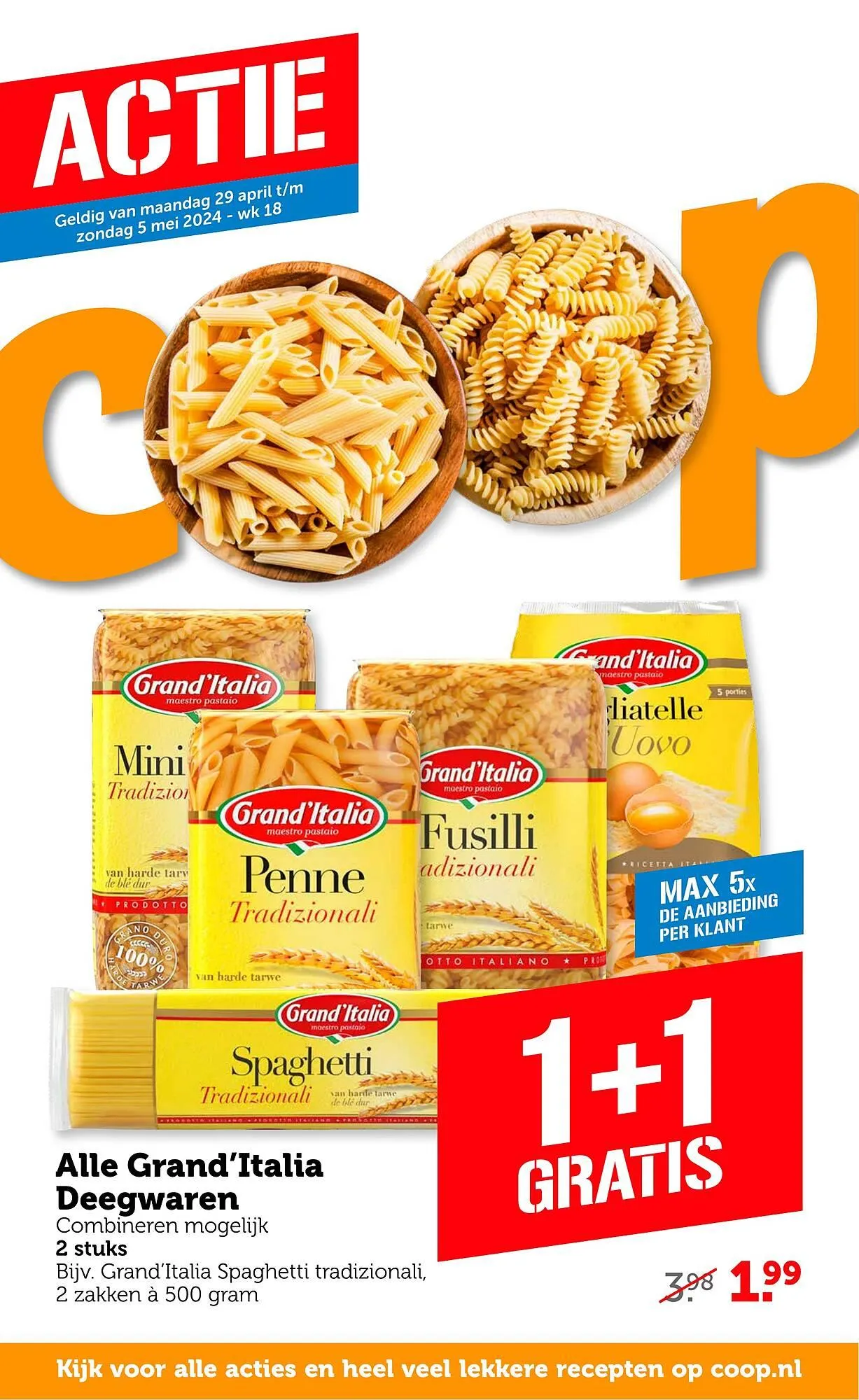 Coop folder week 18 van 29 april tot 4 mei 2024 - Folder pagina 1