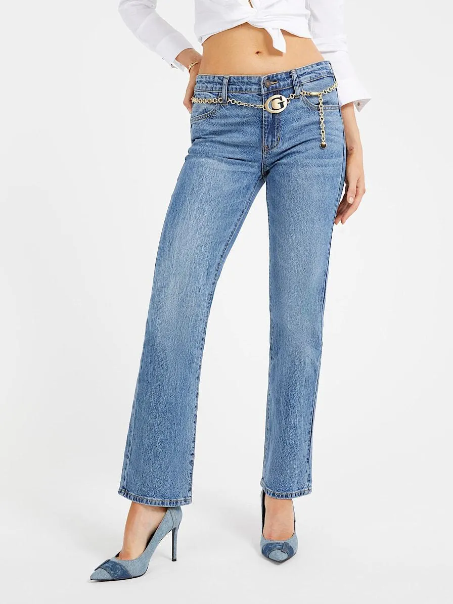 Jeans rechte pijp normale taille