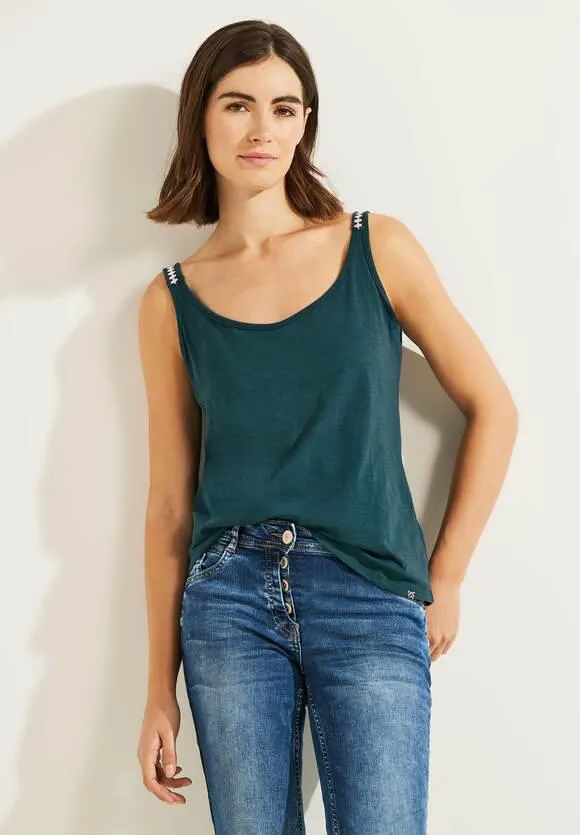 Top met zigzag-patroon