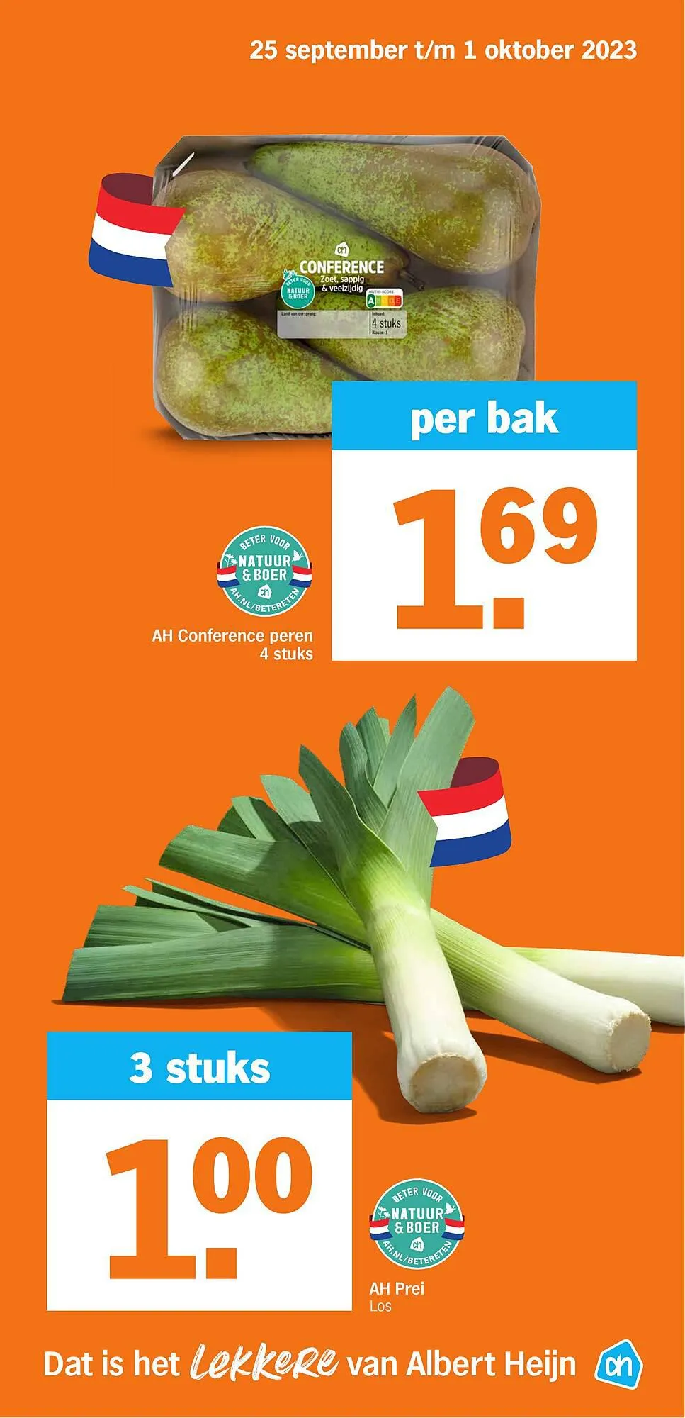 Albert Heijn Extra vers Bonus folder van 25 september tot 1 oktober 2023 - Folder pagina 2