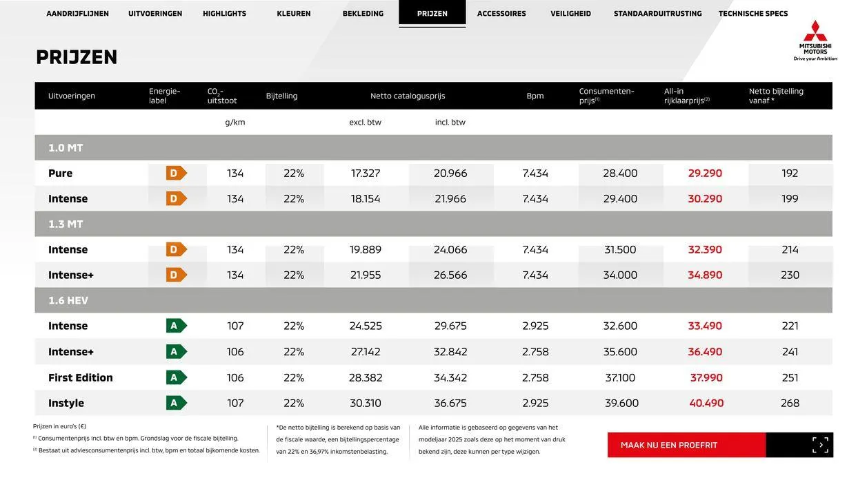 Mitsubishi Asx van 3 juli tot 3 juli 2025 - Folder pagina 12