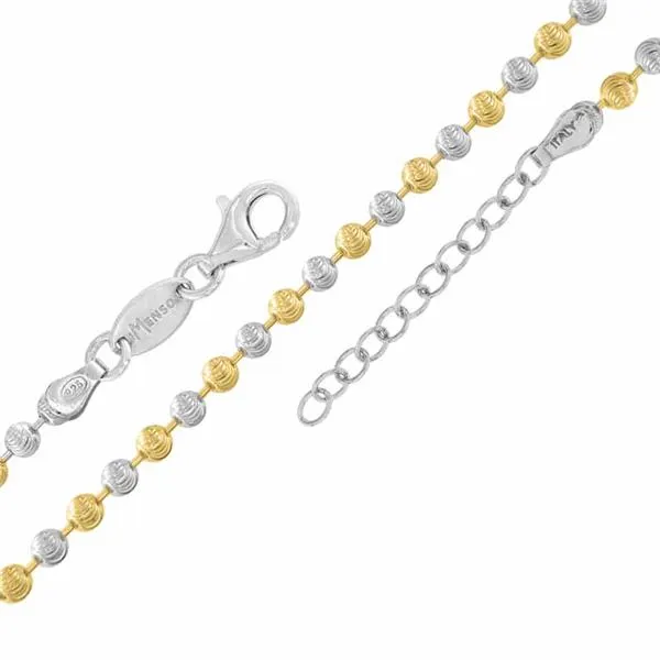 MY iMenso "bead" armband (925/gold-plated E-coat) two tone 19cm