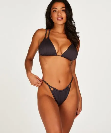 Hoog uitgesneden bikinibroekje Lisbon - Grijs