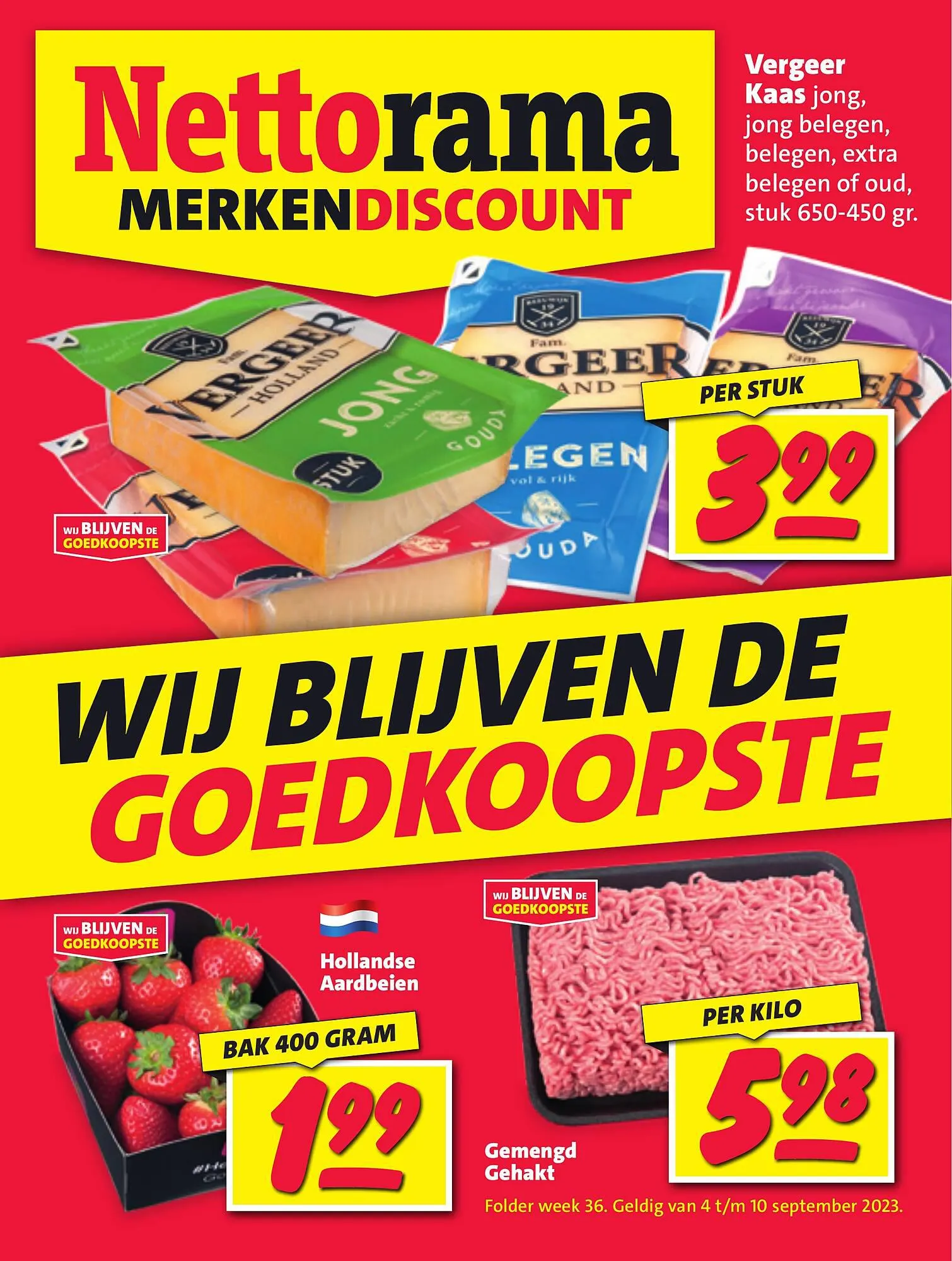 Nettorama folder van 4 september tot 10 september 2023 - Folder pagina 1