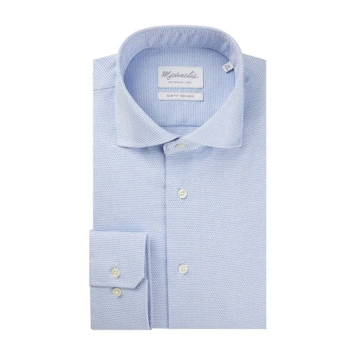 Overhemd Cutaway Blauw