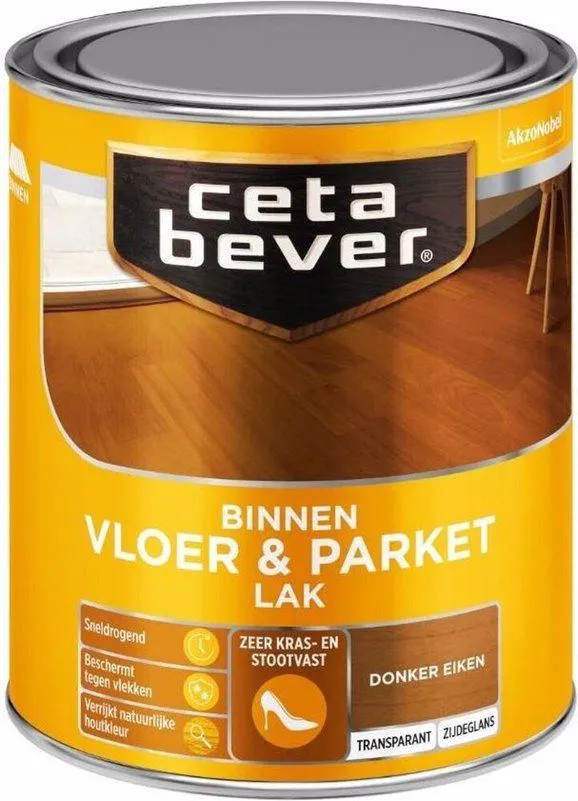 CetaBever Binnen Vloer & Parket Lak Donker Eiken