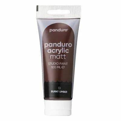 Panduro acrylverf mat - 100 ml - omber gebrand
