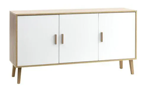 Dressoir GAMMELGAB 3 deuren eiken/wit