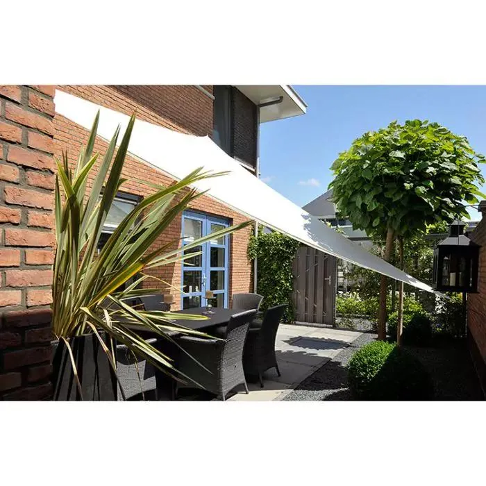 Dreamsail schaduwdoek driehoek 4x4x4 m waterproof - Cream