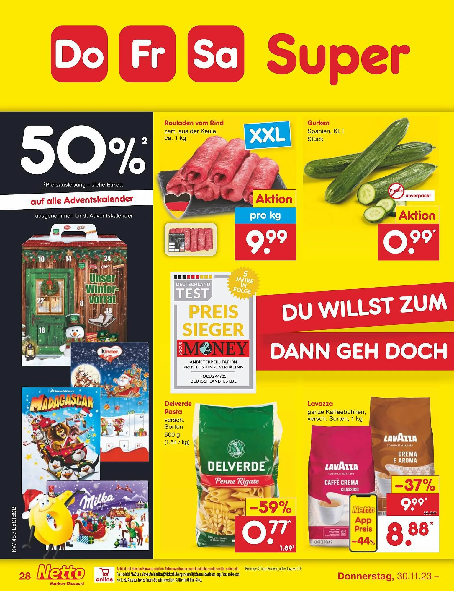 Netto Marken-Discount Duitsland Folder van 27 november tot 2 december 2023 - Folder pagina 27