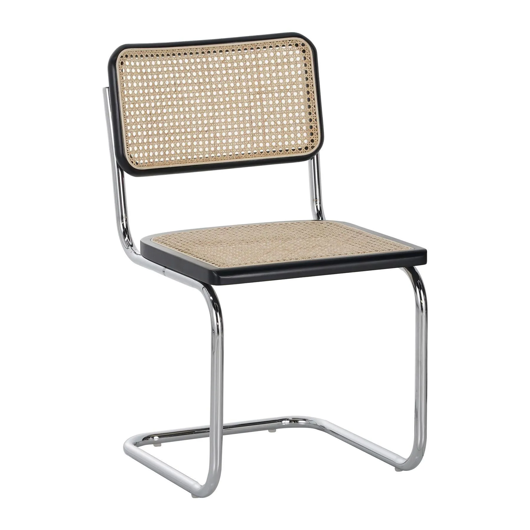 by fonQ Vento Eetkamerstoel - Zwart / Chroom