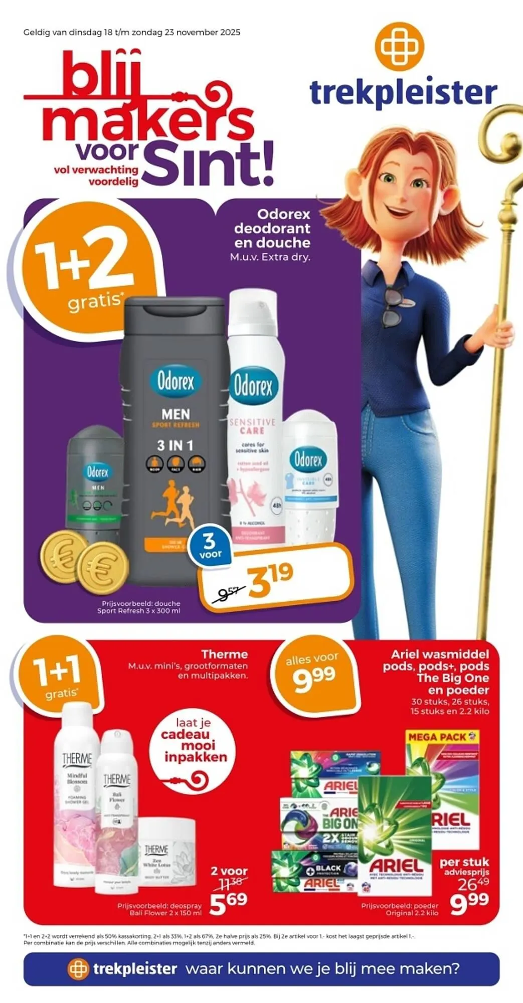 Trekpleister folder van 18 november tot 23 november 2025 - Folder pagina 1