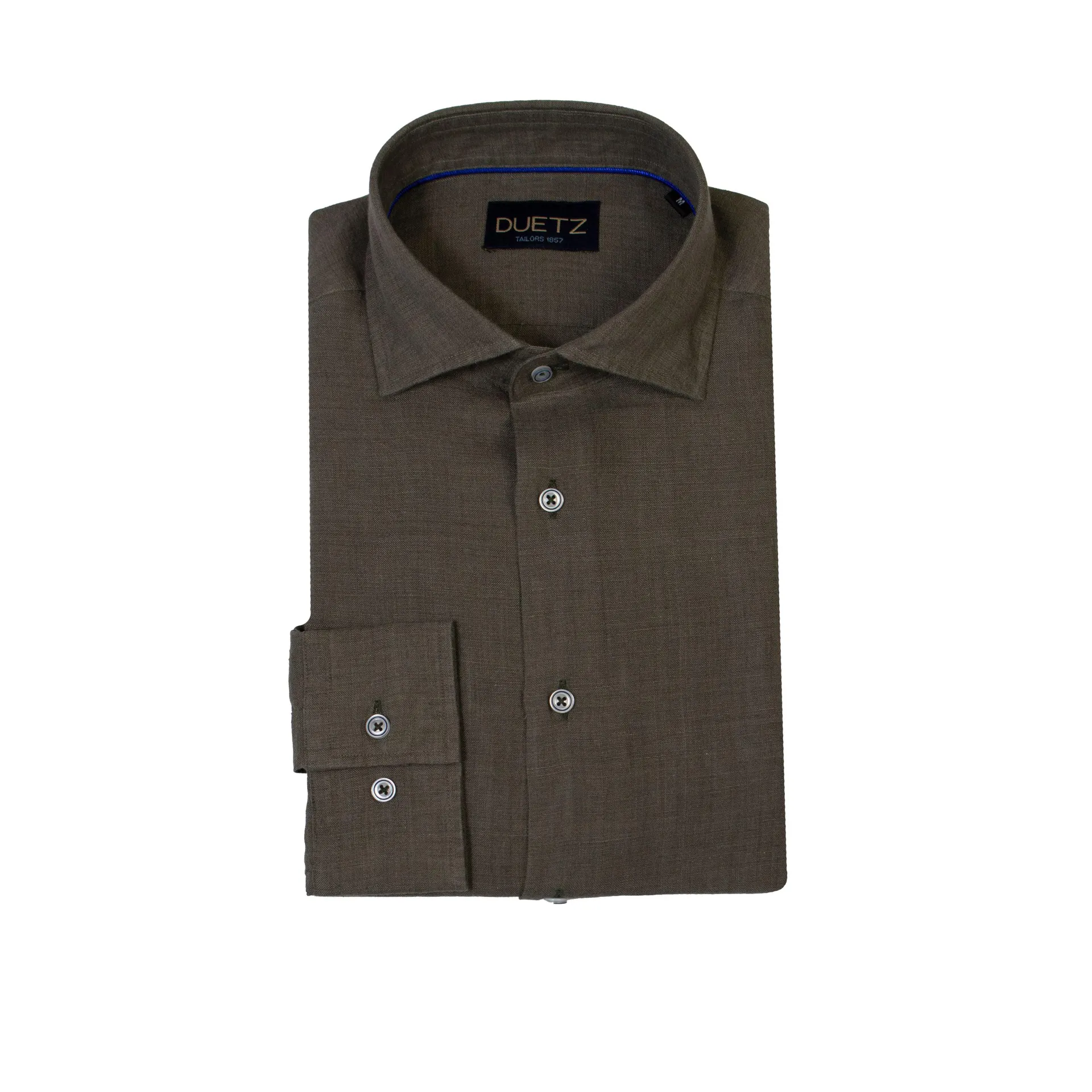 Linnen Overhemd Legergroen