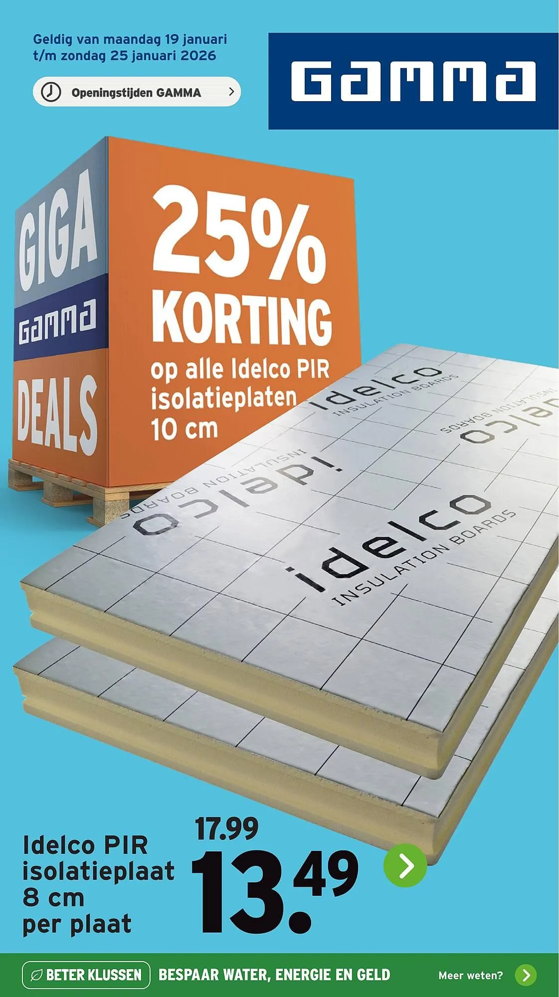 GAMMA folder van 19 januari tot 25 januari 2026 - Folder pagina 1