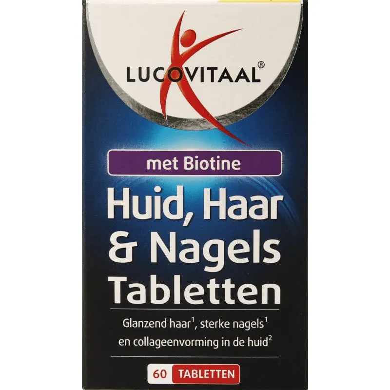 Lucovitaal Huid haar nagels met biotine 60 tabletten