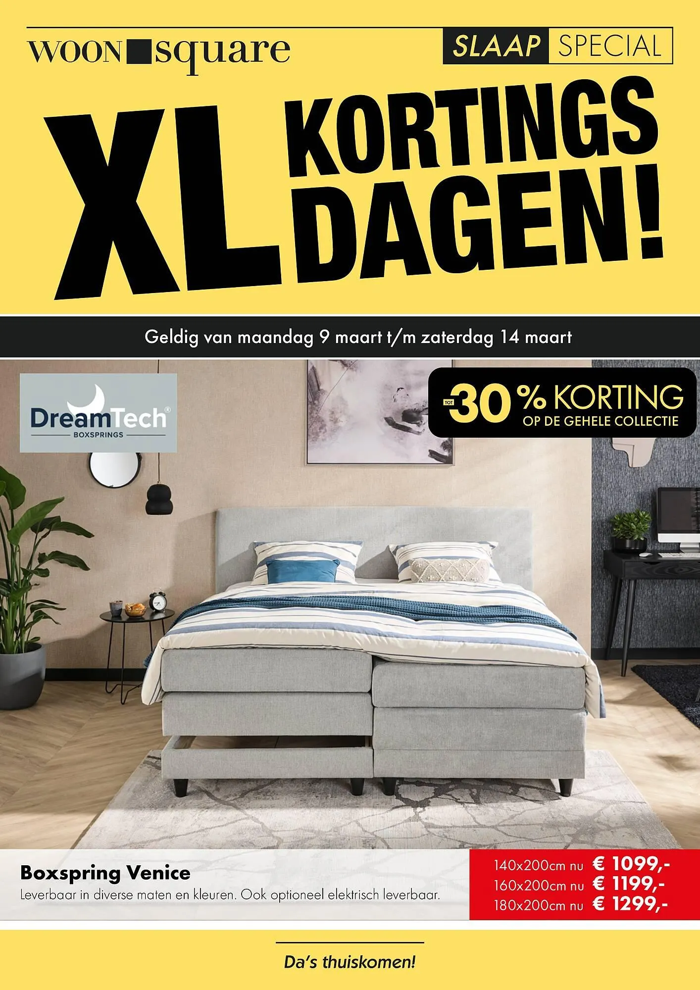 Woonsquare Slaapfolder van 9 maart tot 14 maart 2026 - Folder pagina 1