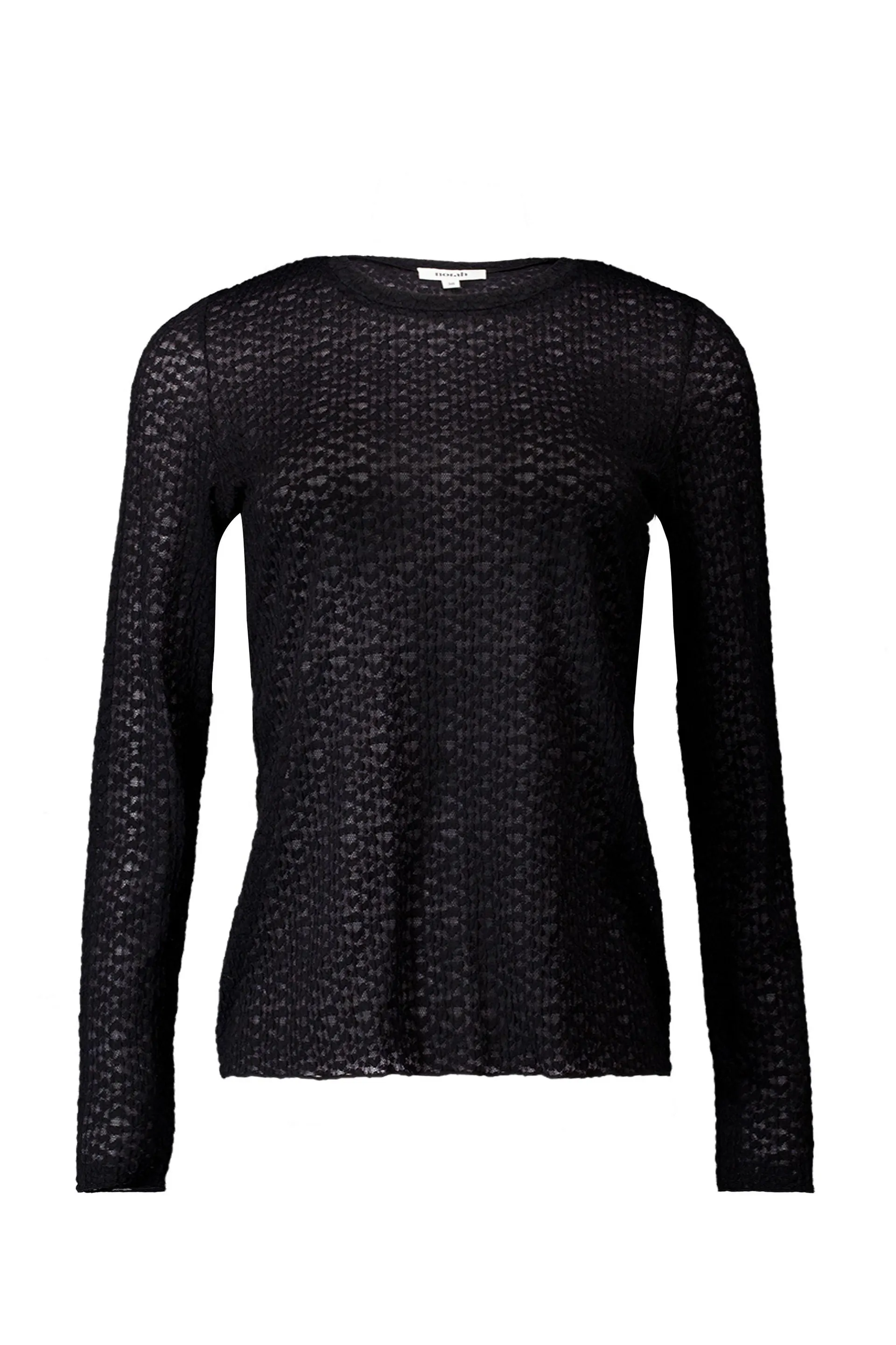 Zwart shirt met structuur