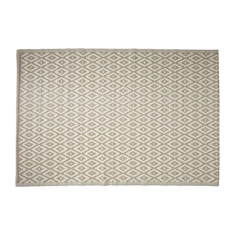 Buitenkleed ethnic - beige - 200x300 cm